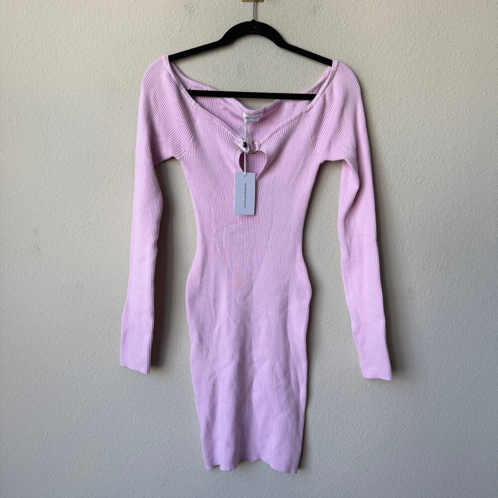 Lovers and Friends Hera Mini Dress in Lavender NWT NEW Size L - Picture 2 of 7